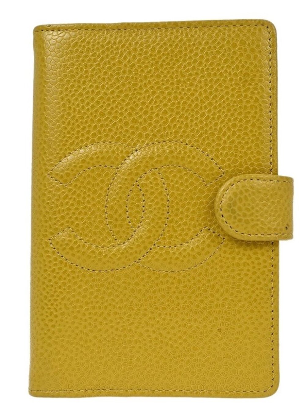 Chanel Yellow Calfskin Notebook Cover Small Good 187640